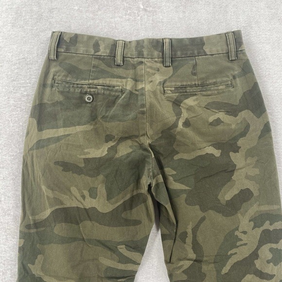 Old Navy Pants Mens 29X30 Green Camouflage Print Ultimate Slim Straight Leg Camo - Picture 6 of 15